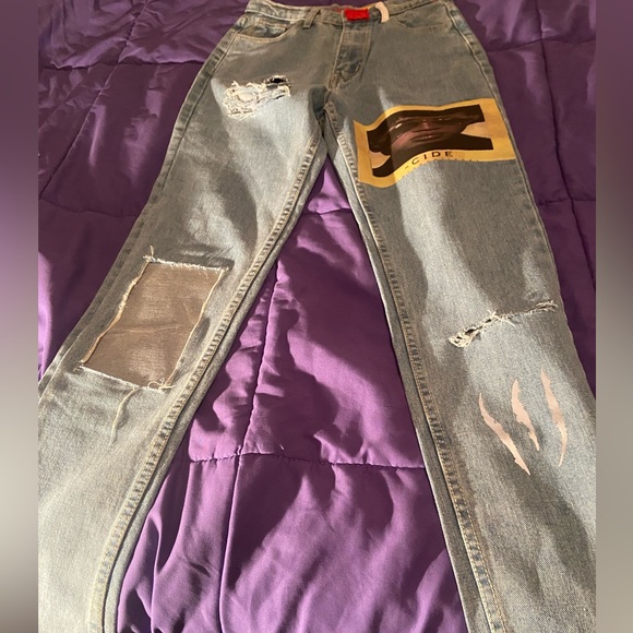 -cide denim USA designer jeans provocative. Size 28, inseam 30. Rare, unique. - Picture 2 of 15